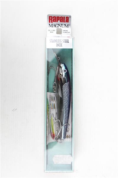 Grote foto rapala magnum bss mag blue stainless steel inox sinking plug cd 7 7cm 12g sport en fitness vissport