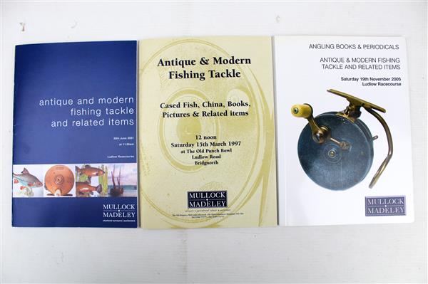 Grote foto mullock madeley antique modern fishing tackle book set van 7 boeken sport en fitness vissport