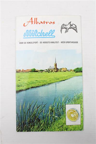 Grote foto vintage albatros mitchell folder garantiebewijs sport en fitness vissport