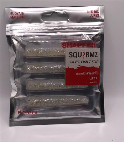 Grote foto korum snapper squirmz floatex shads silver fish 5 cm sport en fitness vissport