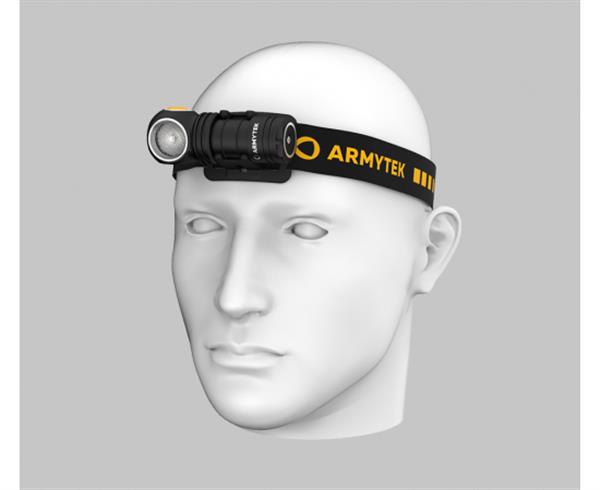 Grote foto armytek wizard c1 pro magnet usb hoofdlamp zaklamp led oplaadbaar 1000 lumen sport en fitness vissport
