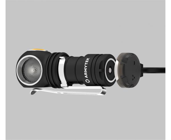 Grote foto armytek wizard c1 pro magnet usb hoofdlamp zaklamp led oplaadbaar 1000 lumen sport en fitness vissport