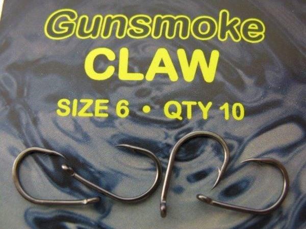 Grote foto atomic tackle gunsmoke claw maat 7 10 st karperhaken sport en fitness vissport