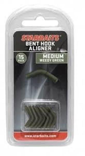 Grote foto starbaits bent hook aligner 15 st small weedy green sport en fitness vissport