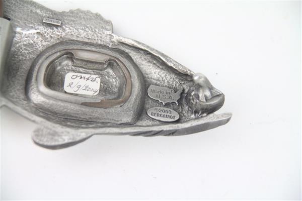 Grote foto bergamot bass belt buckle made in usa gesp kleding heren broeken