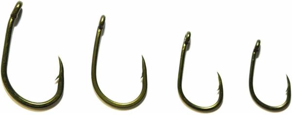 Grote foto avid carp reaction hooks wdg wide gape barbed 12 st karperhaken sport en fitness vissport