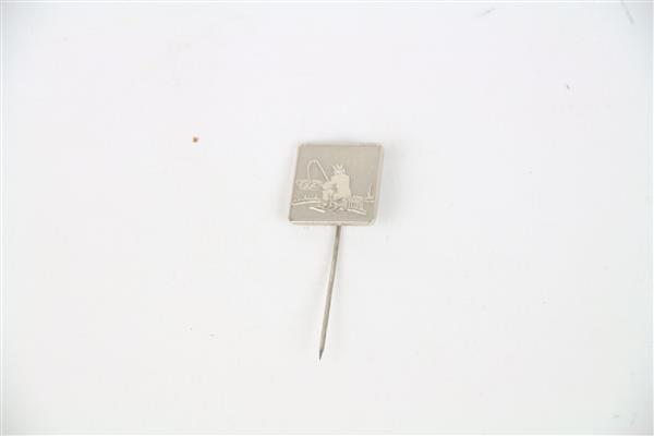 Grote foto zilver kleurige metalen visser speld sport en fitness vissport