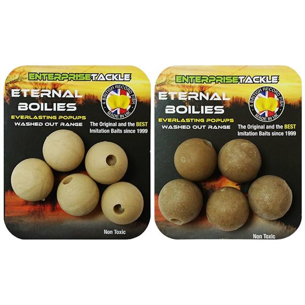 Grote foto enterprise tackle eternal boilies washed out brown 15mm 5 st sport en fitness vissport