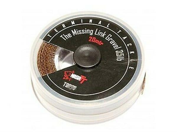 Grote foto nash tt missing link gravel 35 lb 20 m gevlochten onderlijn sport en fitness vissport