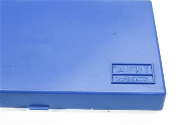 Grote foto abu tacklebox small gevuld met vintage 8 abu lepels spinners sport en fitness vissport