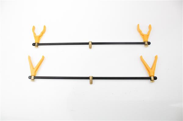 Grote foto dam alu 2 rod buzzerbar met verstelbare rod rests sport en fitness vissport