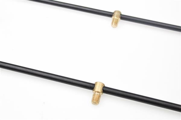 Grote foto dam alu 2 rod buzzerbar met verstelbare rod rests sport en fitness vissport