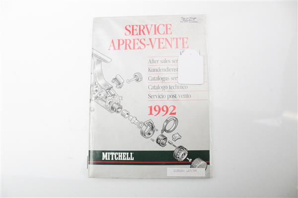 Grote foto mitchell service catalogus 1992 service apres vente after sales service sport en fitness vissport