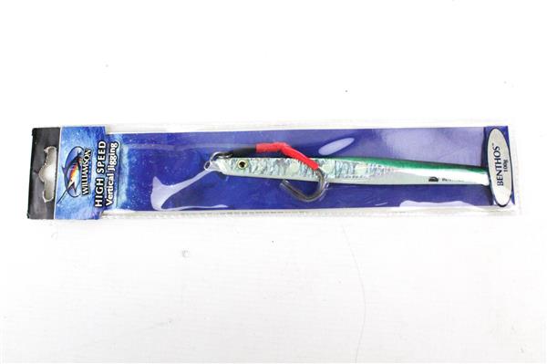 Grote foto williamson high speed vertical jig benthos 100 gr pilker green sport en fitness vissport