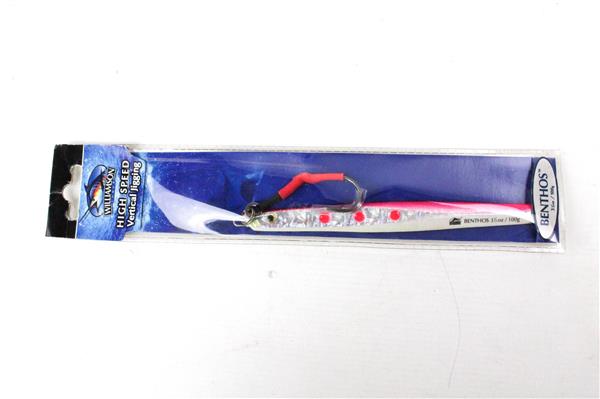Grote foto williamson high speed vertical jig benthos 100 gr pilker green sport en fitness vissport
