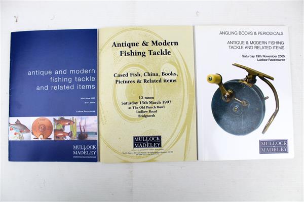 Grote foto mullock madeley antique modern fishing tackle book set van 7 boeken sport en fitness vissport