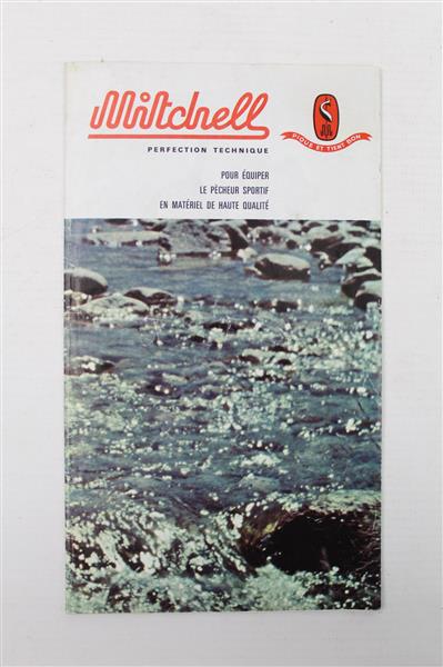 Grote foto vintage mitchell folder garantiebewijs sport en fitness vissport