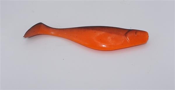 Grote foto shads 12 cm oranje zwart sport en fitness vissport