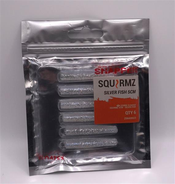 Grote foto korum snapper squirmz floatex shads silver fish 5 cm sport en fitness vissport