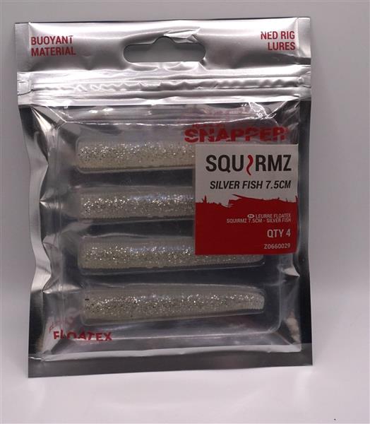 Grote foto korum snapper squirmz floatex shads silver fish 5 cm sport en fitness vissport