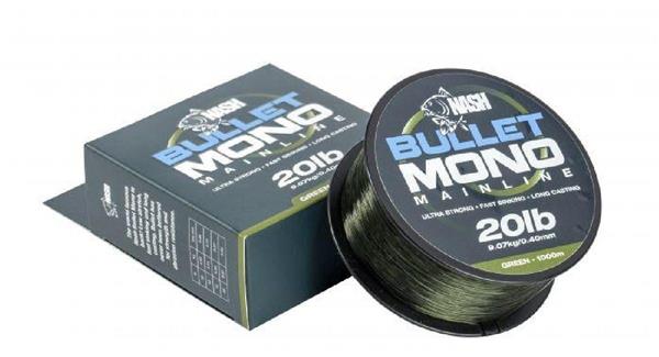 Grote foto berkley nash bullet mono mainline 1000 mtr 20 lb 0.40 mm green sport en fitness vissport