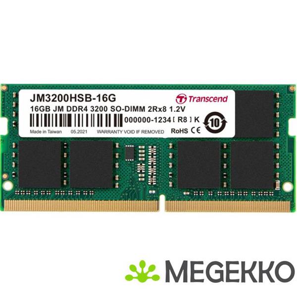 Grote foto transcend 16gb ddr4 3200 mt s sodimm 260pin 1r x8 unbuffered computers en software overige computers en software
