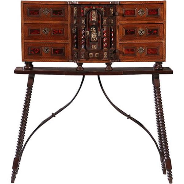 Grote foto spaans kunstkabinetje varge o tafelkast rariteitenkabinet ca 1700 en later no.913125 antiek en kunst stoelen en banken