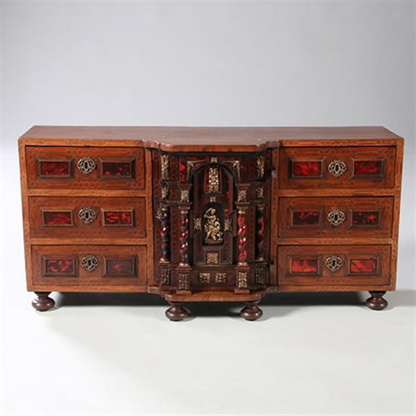 Grote foto spaans kunstkabinetje varge o tafelkast rariteitenkabinet ca 1700 en later no.913125 antiek en kunst stoelen en banken