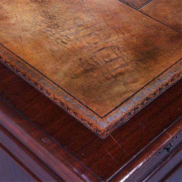 Grote foto groot bijna vierkant partnerbureau ca 1900 prachtig doorleefd leer ingelegd schrijfblad no.217180 antiek en kunst overige in antiek gebruiksvoorwerpen