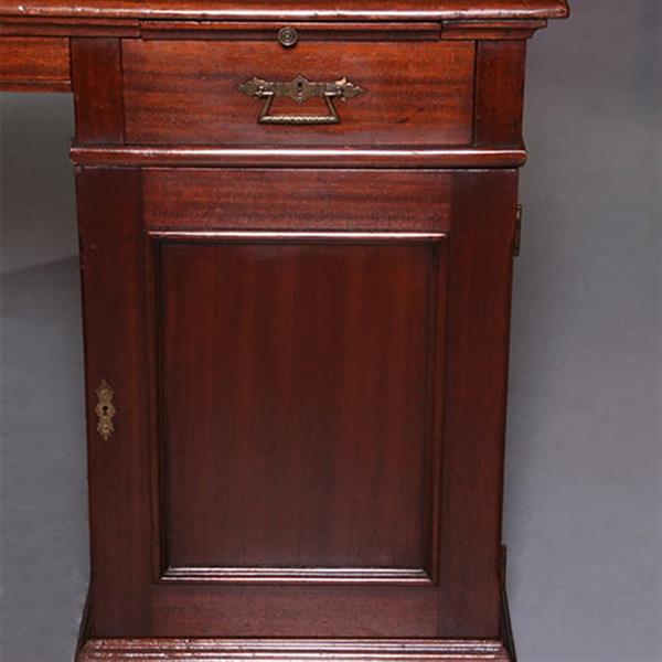 Grote foto groot bijna vierkant partnerbureau ca 1900 prachtig doorleefd leer ingelegd schrijfblad no.217180 antiek en kunst overige in antiek gebruiksvoorwerpen