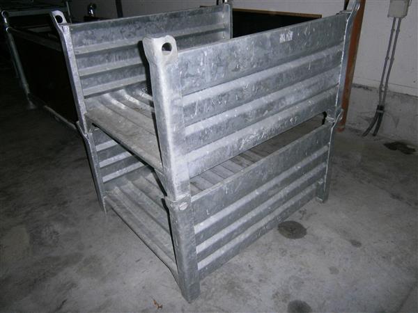 Grote foto stapelbare mobiele racks doe het zelf en verbouw palletwagens en pompwagens