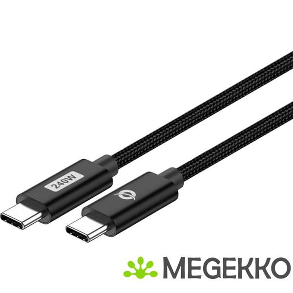 Grote foto conceptronic etta03b20 usb kabel 2 m usb 2.0 usb c zwart computers en software overige computers en software