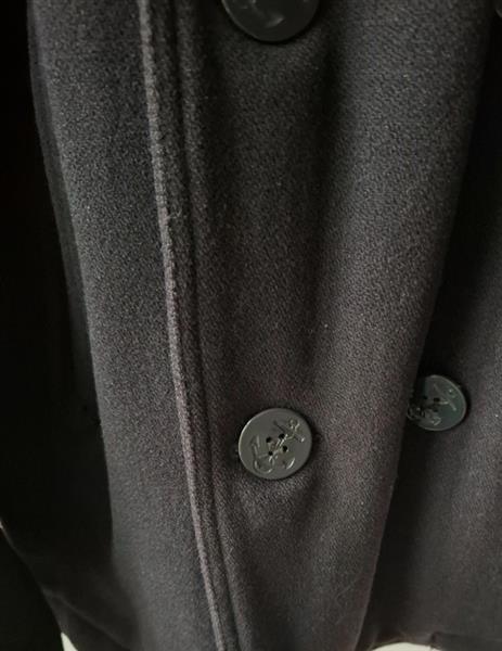 Grote foto zwarte wollen peacoat van g star large xl kleding heren jassen winter