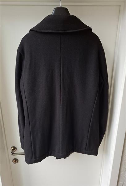 Grote foto zwarte wollen peacoat van g star large xl kleding heren jassen winter