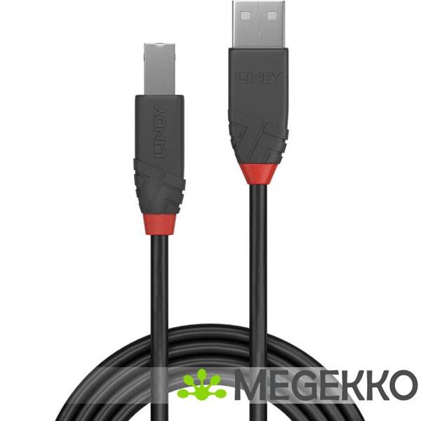 Grote foto lindy 36677 usb kabel 10 m 2.0 usb a usb b zwart grijs rood computers en software overige computers en software