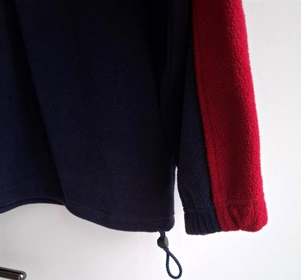 Grote foto donkerblauwe half zip fleece sweater hazard sport kleding heren truien en vesten