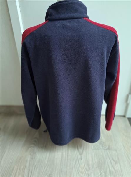 Grote foto donkerblauwe half zip fleece sweater hazard sport kleding heren truien en vesten