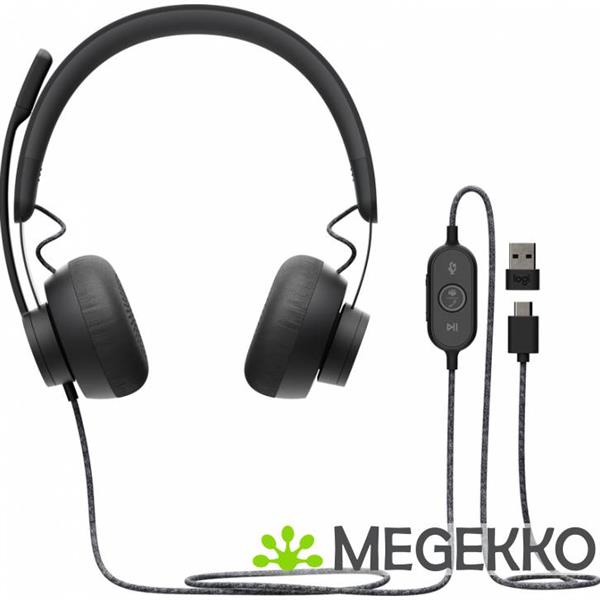 Grote foto logitech zone teams bedrade office headset audio tv en foto koptelefoons