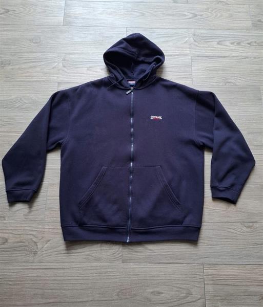 Grote foto vintage donkerblauwe hoodie van donnay xxl kleding heren truien en vesten
