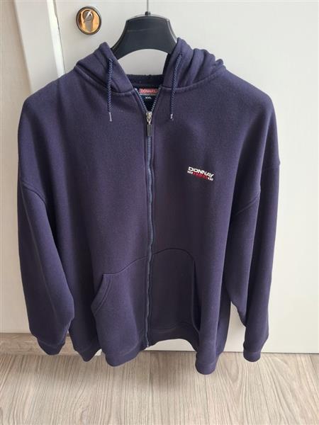 Grote foto vintage donkerblauwe hoodie van donnay xxl kleding heren truien en vesten