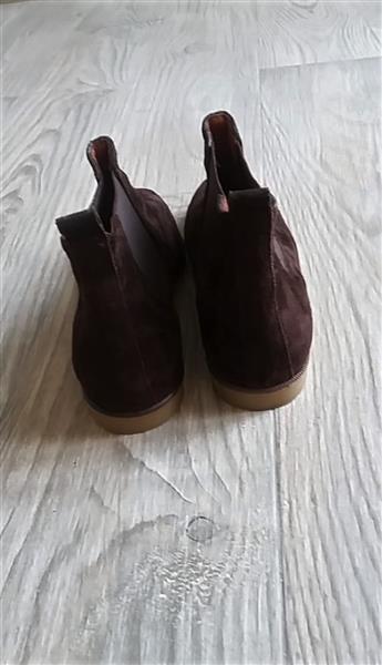 Grote foto donkerbruine chelsea boots in daim suede mt 37 kleding dames schoenen