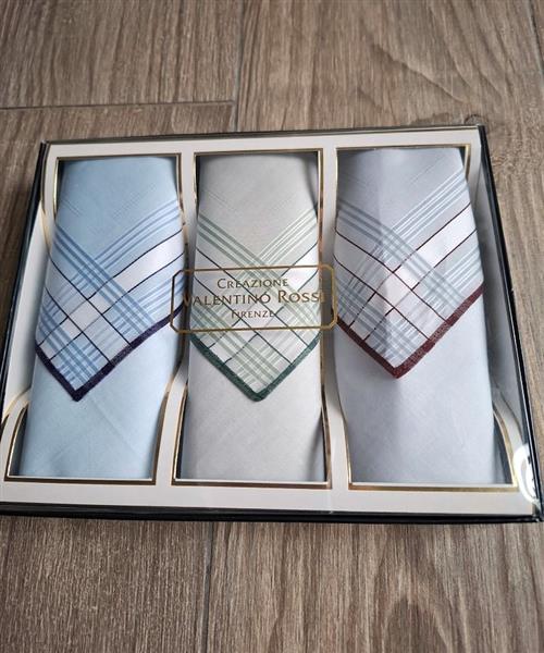 Grote foto geschenkset 3 heren zakdoeken valentino rossi kleding heren overige herenkleding