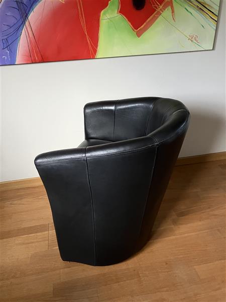 Grote foto set van 2 lederen zeteltjes huis en inrichting fauteuils