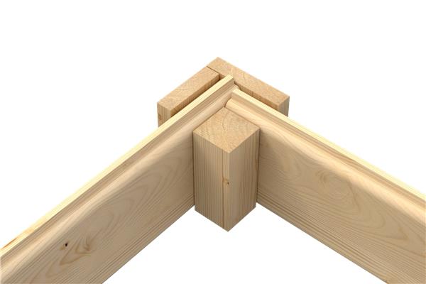 Grote foto tuinhuis blokhut mila 250x250x211 cm tuin en terras tuinhuisjes en blokhutten