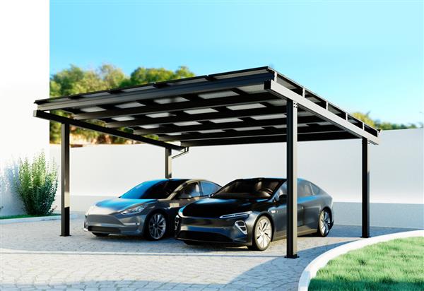 Grote foto nieuw solarcarport tuin en terras overige tuin en terras