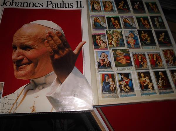 Grote foto thama postzegel van geloof en heiligen hobby en vrije tijd overige hobby en vrije tijd