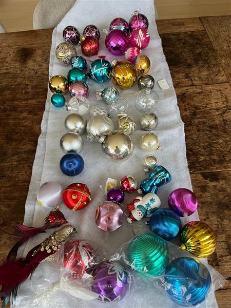 Grote foto set kerstballen diversen kerst