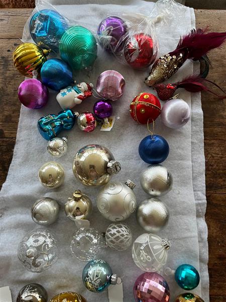 Grote foto set kerstballen diversen kerst