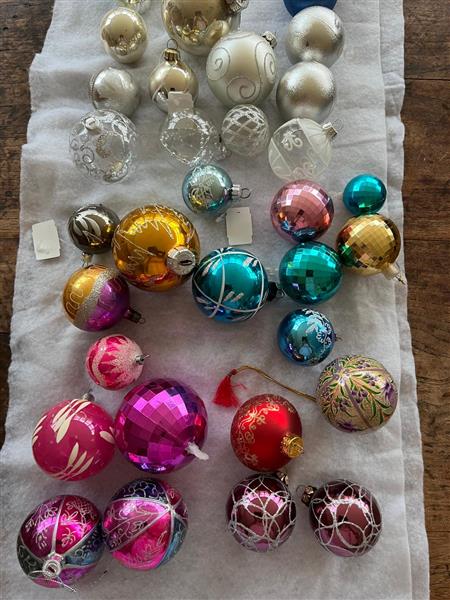 Grote foto set kerstballen diversen kerst