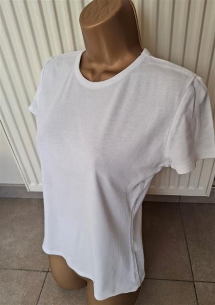 Grote foto elegant wit t shirt met korte mouwen 38 kleding dames t shirts
